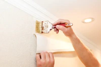Pose de papier peint à Écuelle — revêtements muraux et toiles de verre
